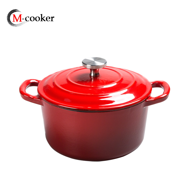 small size cast iron cocotte enamel casserole pot-16cm diameter