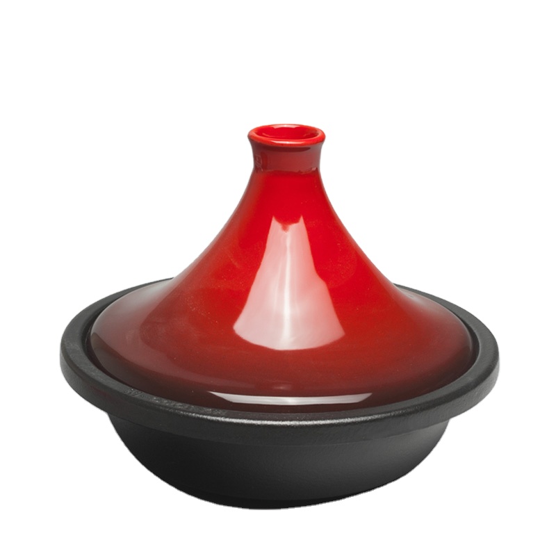 27cm cast iron tajine pot with ceramic cover