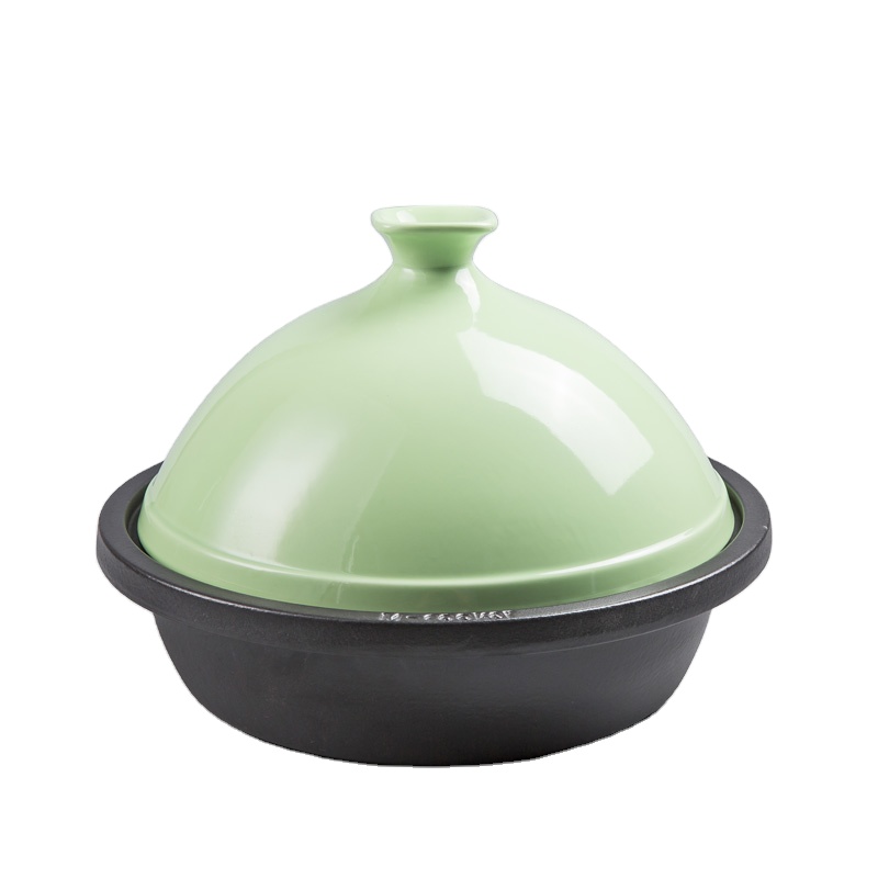 30cm cast iron tagine with ceramic lid