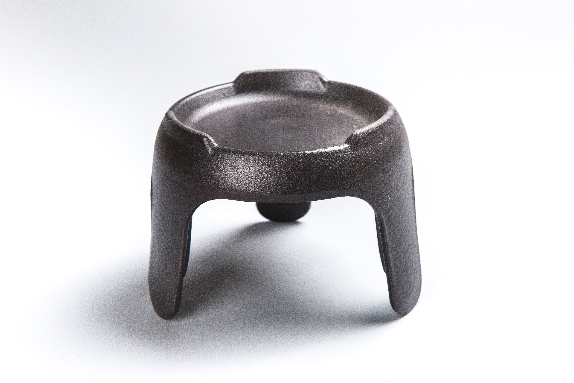 Cute cast iron fondue set with enameled coating and various accessories