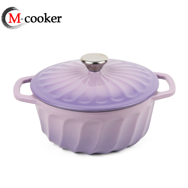 new type cast iron enamel coating cute pot casserole