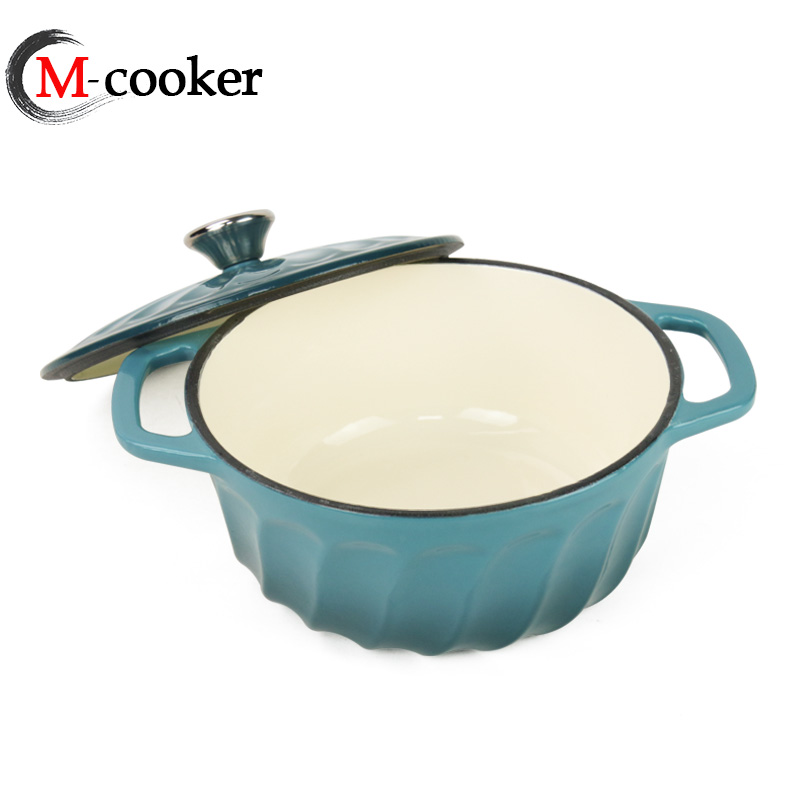 new type cast iron enamel coating cute pot casserole