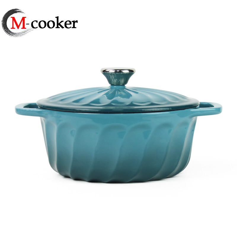 new type cast iron enamel coating cute pot casserole