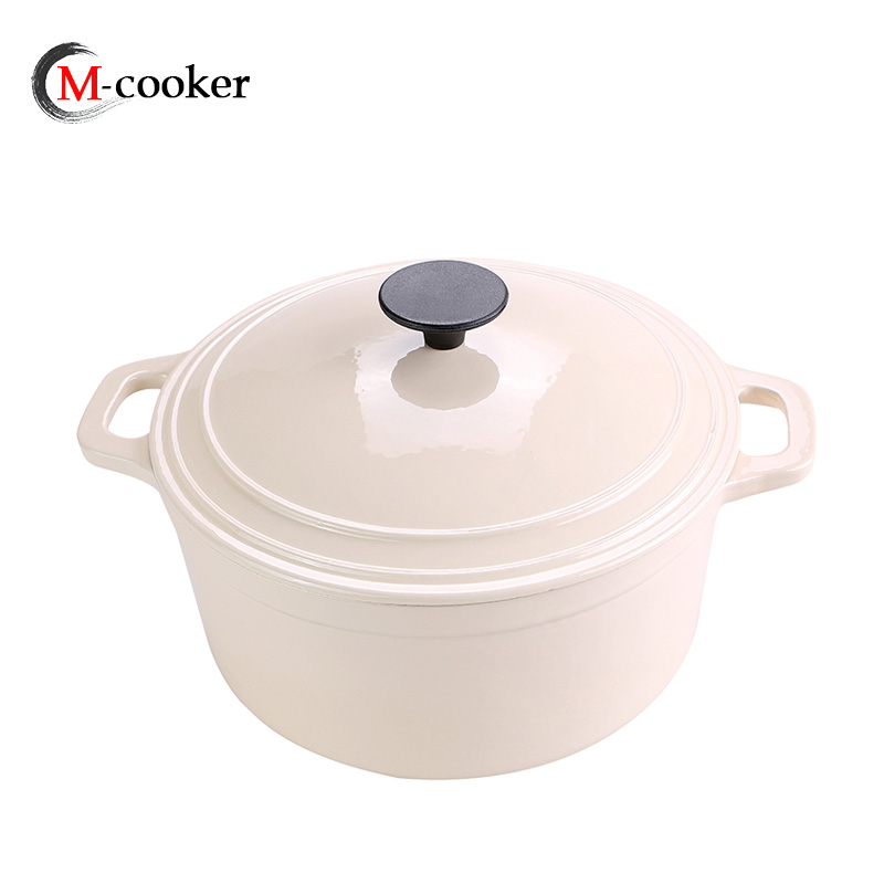 enamel coating cast iron cookware casserole pot