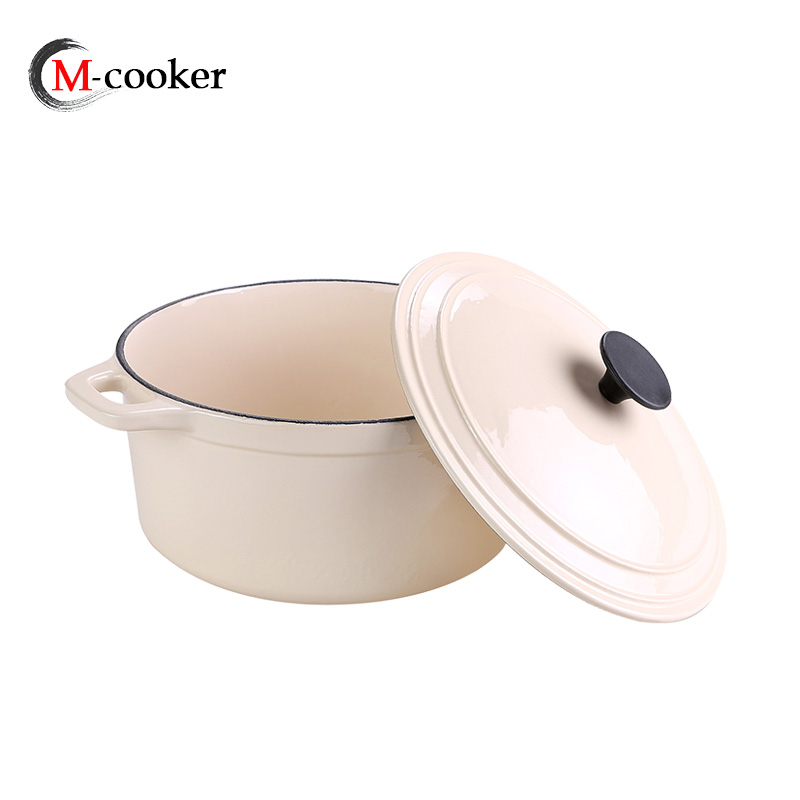 enamel coating cast iron cookware casserole pot