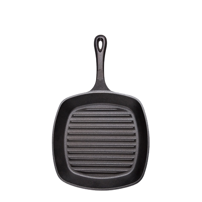 Cast iron square grill pan