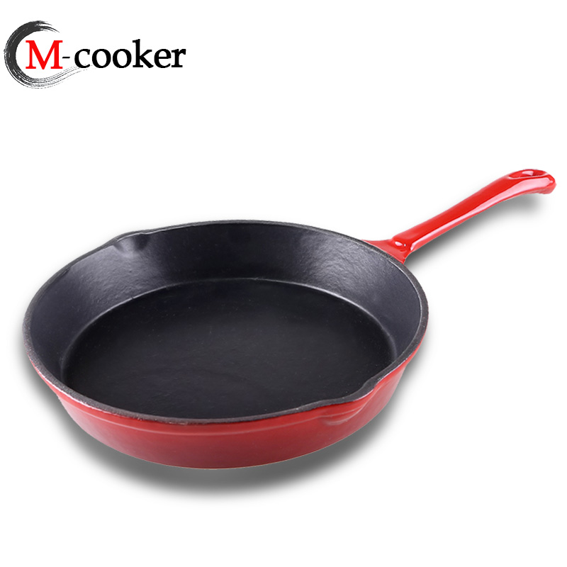 Cast iron enamel pan