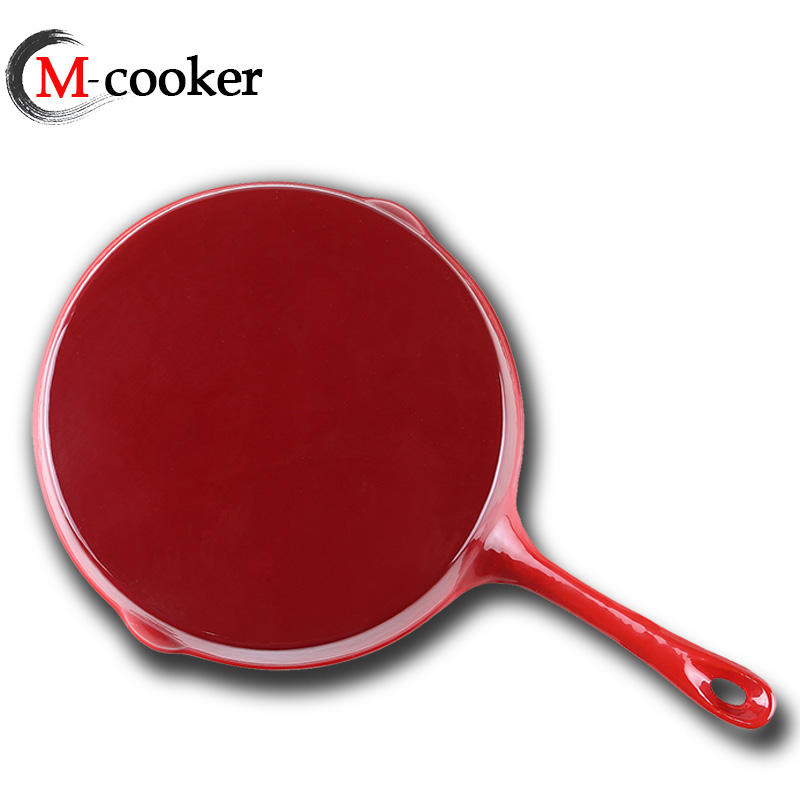 Cast iron enamel pan