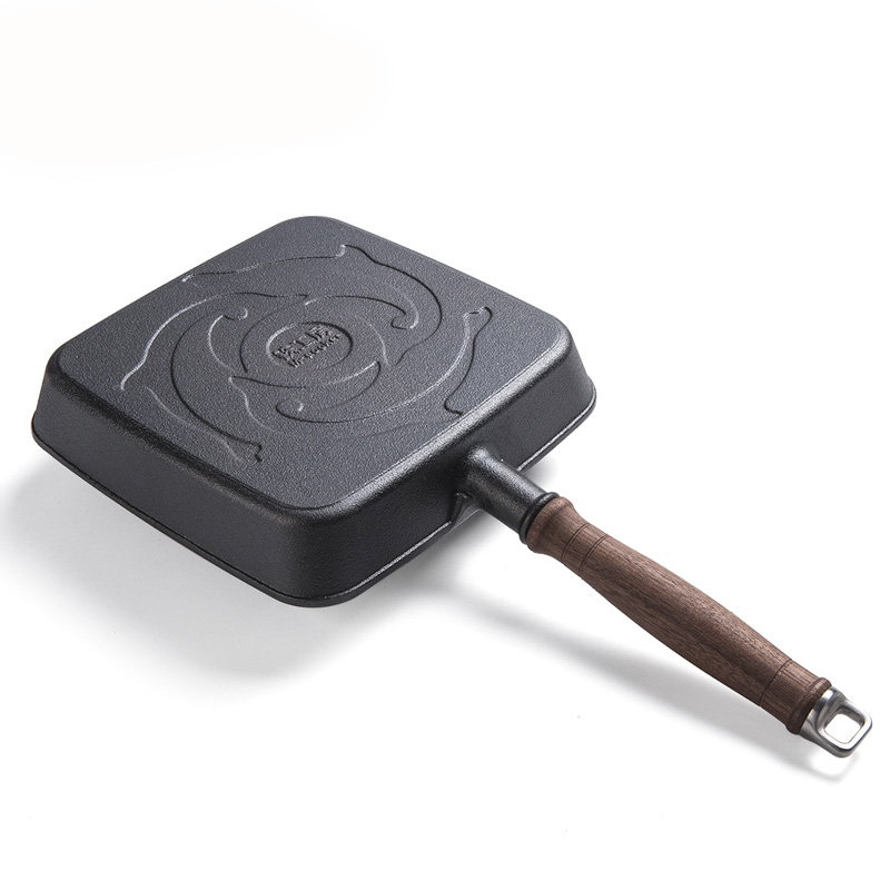 Cast iron divided skillet breakfast pan