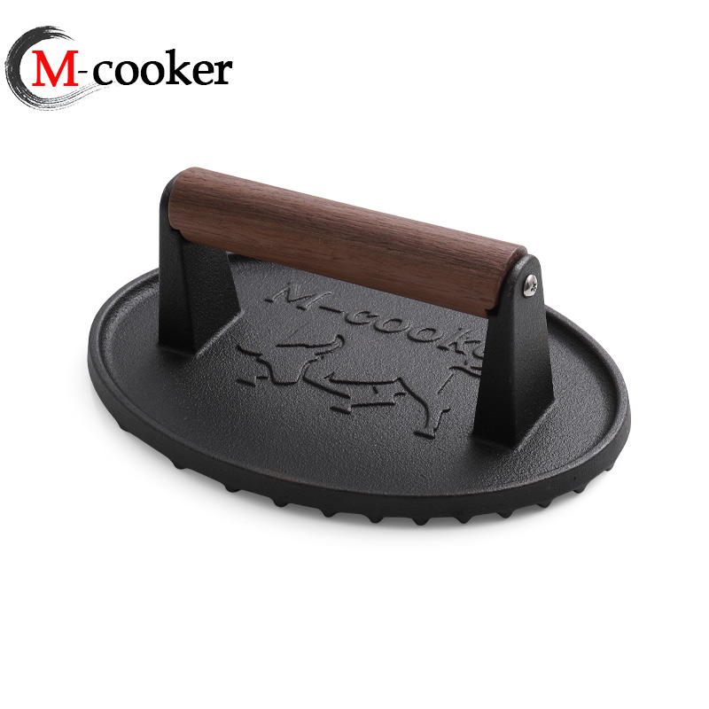 Cast iron oval grill