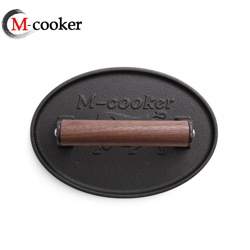 Cast iron oval grill